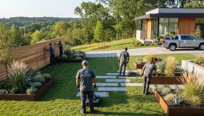 Landscaping service in Bloomington, IN for lawn care, garden design, and outdoor property maintenance